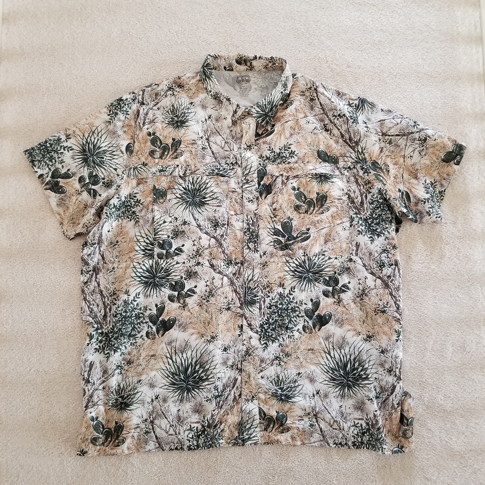 GameGuard Original Shirt Short Sleeve Button Up UPF 50 Size 5X - Picture 2 of 12